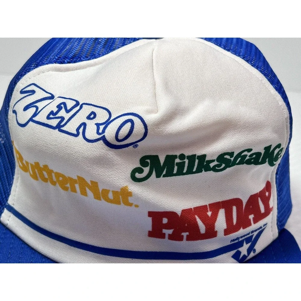 Zero, Milkshake, Butternut, Payday Vintage Adjustable SnapBack Hat ~ U.S.A.‎